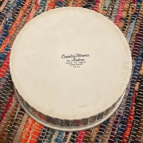 Vintage Country Flowers by Andrea Casserole Dish - Picture 3 of 7